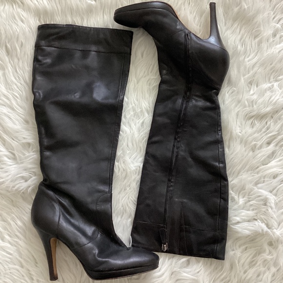 Anne Klein Chocolate knee high boots - Picture 1 of 6